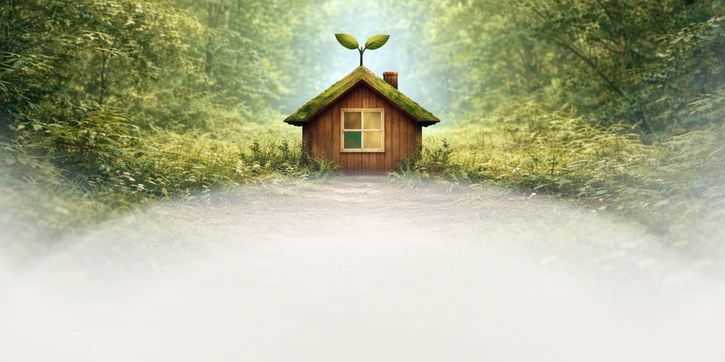 Sprout House nature-based learning center surrounded by trees