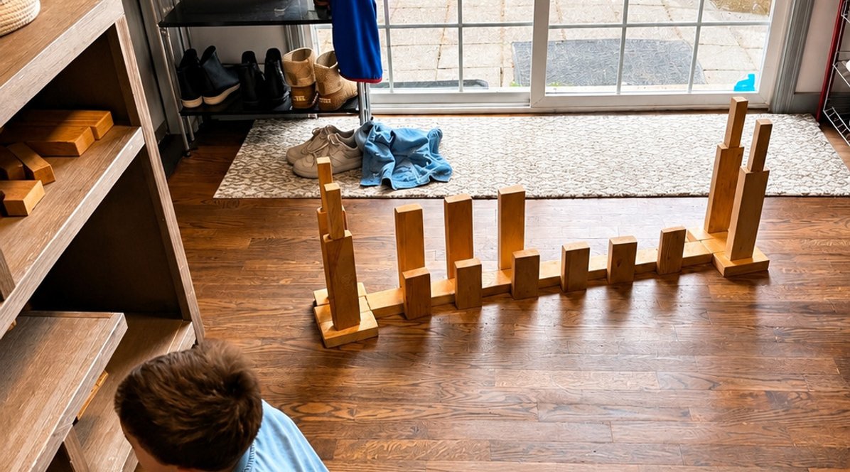 mom and child playing